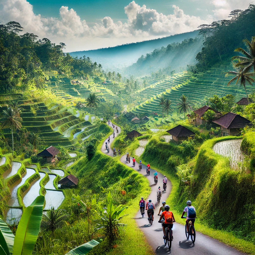 Kintamani to Ubud Cycling